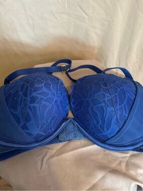 La SENZA Royal Blue Lace Underwire Bra